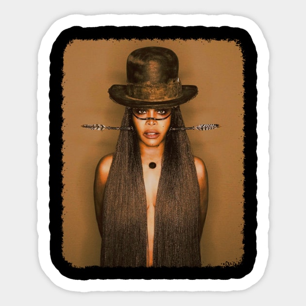 Erykah Badu - Vintage RNB Sticker by GoodMan999